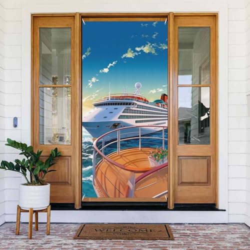 Willkommens-Türabdeckung, Dekoration, Türbanner 183 x 80 cm, Sommer-/Seekreuzfahrt-Veranda-Banner, Schild, Fotohintergrund, saisonales Haustür-Banner zum Aufhängen, Banner für Urlaub, Party, Innen Willkommens-Türabdeckung, Dekoration, Türbanner 183 x 80 cm, Sommer-/Seekreuzfahrt-Veranda-Banner, Schild, Fotohintergrund, saisonales Haustür-Banner zum Aufhängen, Banner für Urlaub, Party, Innen von BSCKKDMN