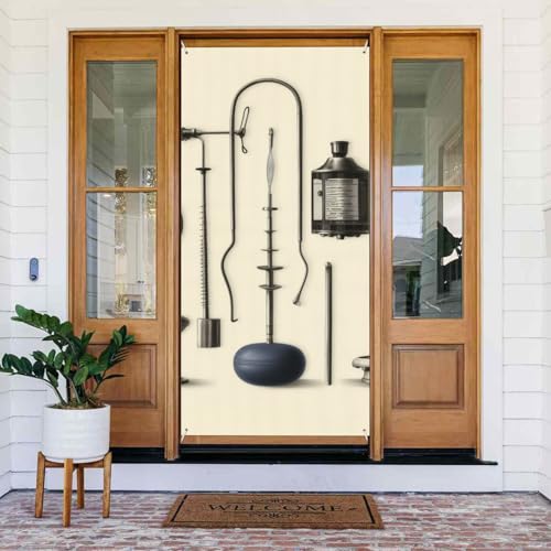 Willkommens-Türabdeckung, Dekoration, Türbanner 183 x 80 cm, medizinische Geräte und Instrumente, Veranda, Banner, Schild, Fotohintergrund, saisonaler Haustür-Hängebanner für Urlaub, Party, drinnen Willkommens-Türabdeckung, Dekoration, Türbanner 183 x 80 cm, medizinische Geräte und Instrumente, Veranda, Banner, Schild, Fotohintergrund, saisonaler Haustür-Hängebanner für Urlaub, Party, drinnen von BSCKKDMN