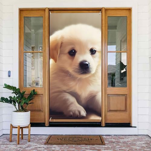 Willkommens-Türabdeckung, Dekoration, Türbanner 183 x 80 cm, niedliches Hunde-Banner, Schild, Fotohintergrund, saisonales Haustür-Banner zum Aufhängen, Banner für Urlaub, Party, Innen- und Willkommens-Türabdeckung, Dekoration, Türbanner 183 x 80 cm, niedliches Hunde-Banner, Schild, Fotohintergrund, saisonales Haustür-Banner zum Aufhängen, Banner für Urlaub, Party, Innen- und von BSCKKDMN