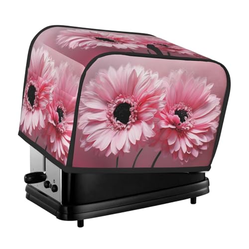 Zwei rosa Blumen-Toaster-Abdeckungen, 2 Scheiben, Brotmaschinen-Abdeckungen, gesteppter Toaster, staubdichte Abdeckung, kleine waschbare Geräteabdeckungen, Brotbackmaschinen-Schutz für Küche, kleine von BSCKKDMN