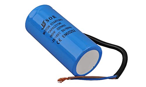 Kondensator Motorkondensator Anlaufkondensator 180 uF / 320V Mit Kabel von BSD