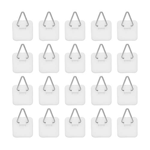 3,2 cm unsichtbares Klebeplattenaufhänger-Set, vertikale Tellerhalter für die Wand, 20 Stück 3,2 cm unsichtbares Klebeplattenaufhänger-Set, vertikale Tellerhalter für die Wand, 20 Stück von BSDHGF