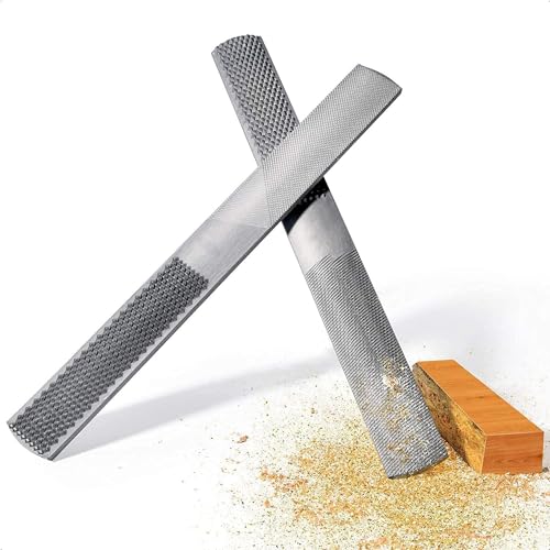 4-Wege-Holzraspel-Set, 2-teilig, Premium-Handfeile und runde Raspel, halbrunde Flach- und Nadelfeilen, Metallfeilen-Set zum Schärfen von Holz und Metallwerkzeugen 4-Wege-Holzraspel-Set, 2-teilig, Premium-Handfeile und runde Raspel, halbrunde Flach- und Nadelfeilen, Metallfeilen-Set zum Schärfen von Holz und Metallwerkzeugen von BSDHGF