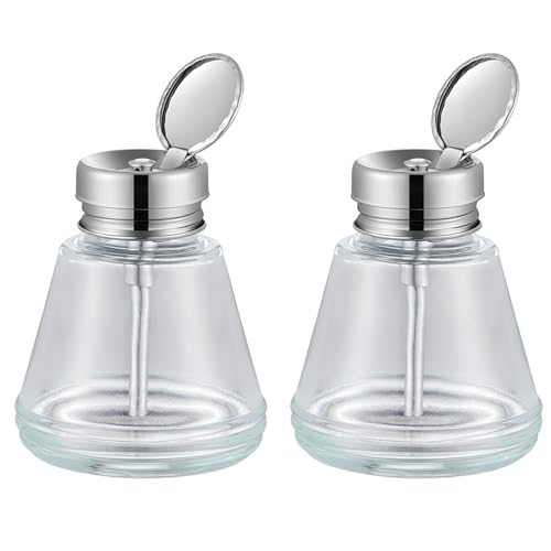BSDHGF 2 x transparente Pumpspenderflasche (180 ml) von BSDHGF