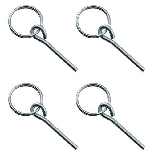 Zeltstangen-Ringe und 2 Stifte, 4 Edelstahlringe mit 2 Stiften für Outdoor, Camping, Wandern, Angeln, Reisen, Zelt-Zubehör Zeltstangen-Ringe und 2 Stifte, 4 Edelstahlringe mit 2 Stiften für Outdoor, Camping, Wandern, Angeln, Reisen, Zelt-Zubehör von BSDHGF