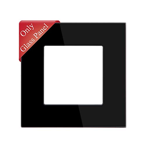 BSEED DIY 86 * 86mm quadratische Glasrahmenkombination für Lichtschalter, nur Rahmen Schwarz BSEED DIY 86 * 86mm quadratische Glasrahmenkombination für Lichtschalter, nur Rahmen Schwarz von BSEED