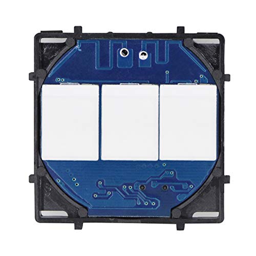 BSEED DIY Smart WIFI Rollläden Blinds Funktionstaste Nur Touch Lichtschalter Kompatibel mit 86 mm 3 Fach Glas-Touchpanel, Neutralleiter erforderlich BSEED DIY Smart WIFI Rollläden Blinds Funktionstaste Nur Touch Lichtschalter Kompatibel mit 86 mm 3 Fach Glas-Touchpanel, Neutralleiter erforderlich von BSEED