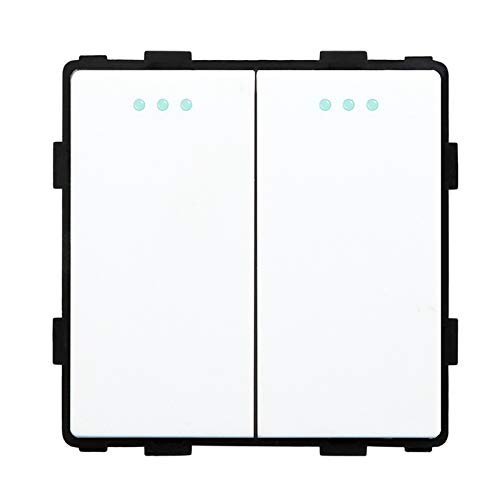 BSEED EU Standard 2 Fach 1 Weg Lichtschalter Weiß 86mm BSEED EU Standard 2 Fach 1 Weg Lichtschalter Weiß 86mm von BSEED