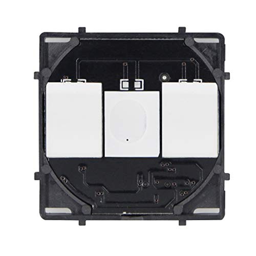BSEED EU Standard Dimmer Schalter 2 Fach 1 Weg Touch-Wandleuchte Schalterfunktion Einsatz mit LED-Grundlicht 50 mm Größe Kompatibel mit 86 mm Glas-Touchpanel, kein Neutralleiter BSEED EU Standard Dimmer Schalter 2 Fach 1 Weg Touch-Wandleuchte Schalterfunktion Einsatz mit LED-Grundlicht 50 mm Größe Kompatibel mit 86 mm Glas-Touchpanel, kein Neutralleiter von BSEED