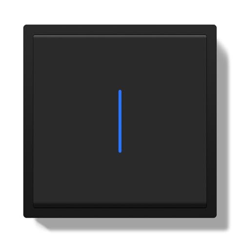 BSEED Lichtschalter Unterputz mit Steckklemme,1 Fach 2 Weg Wechselschalter mit LED Kontrollleuchte,Modern Wandschalter mit PC Rahmen,Unterputz Schalter Schwarz- 80X80mm BSEED Lichtschalter Unterputz mit Steckklemme,1 Fach 2 Weg Wechselschalter mit LED Kontrollleuchte,Modern Wandschalter mit PC Rahmen,Unterputz Schalter Schwarz- 80X80mm von BSEED