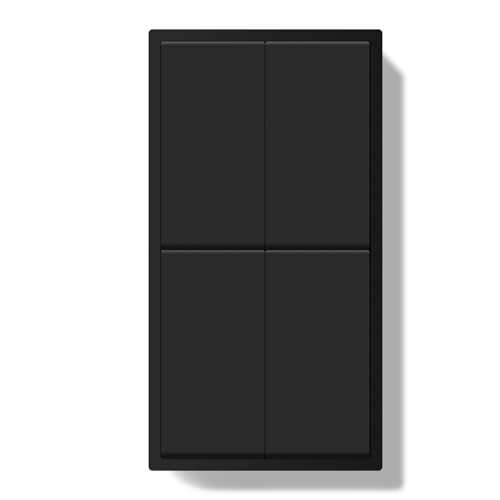 BSEED Lichtschalter Unterputz 2 Fach 1 Weg +2 Fach 1 Weg, Modern Wandschalter mit PC Rahmen, Lichtschalter mit Kabelklemmen und Krallen, Schwarz BSEED Lichtschalter Unterputz 2 Fach 1 Weg +2 Fach 1 Weg, Modern Wandschalter mit PC Rahmen, Lichtschalter mit Kabelklemmen und Krallen, Schwarz von BSEED