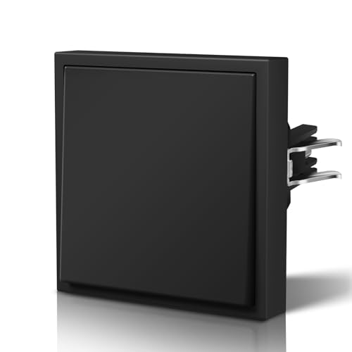 BSEED Lichtschalter Unterputz mit Krallen,Matt Mechanischer Wandlichtschalter,Modern Taste Schalter,Einfach Montage,10 Amp 250 V,C-Serie,1 Fach 2 Wege,80mm Schwarz BSEED Lichtschalter Unterputz mit Krallen,Matt Mechanischer Wandlichtschalter,Modern Taste Schalter,Einfach Montage,10 Amp 250 V,C-Serie,1 Fach 2 Wege,80mm Schwarz von BSEED
