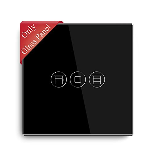 BSEED Panel für Smart Rolladenschalter Berührungsschalter Kristall Glasscheibe Glaspanel für Wifi Rolladenschalter Schwarz 86mm BSEED Panel für Smart Rolladenschalter Berührungsschalter Kristall Glasscheibe Glaspanel für Wifi Rolladenschalter Schwarz 86mm von BSEED