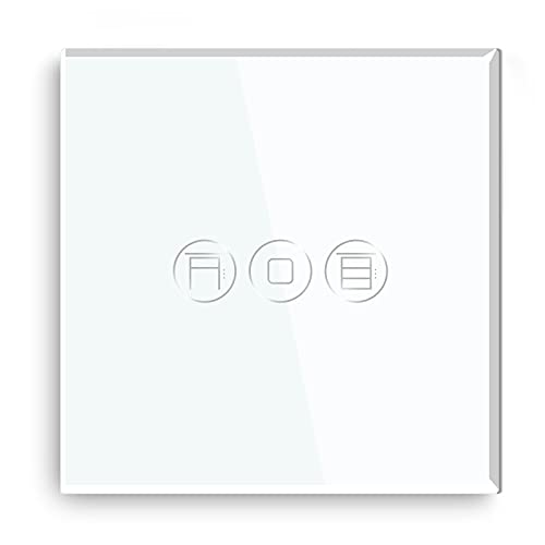 BSEED Panel für Smart Rolladenschalter Berührungsschalter Kristall Glasscheibe Glaspanel für Wifi Rolladenschalter Weiß 86mm BSEED Panel für Smart Rolladenschalter Berührungsschalter Kristall Glasscheibe Glaspanel für Wifi Rolladenschalter Weiß 86mm von BSEED