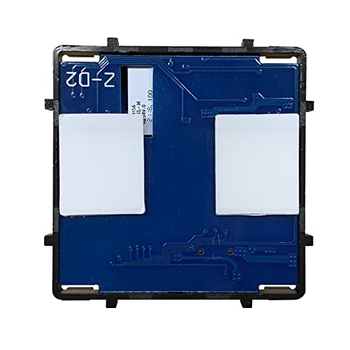 BSEED Smart ZigBee Lichtschalter EU Standard 2 Fach 1 Weg Wlan Glas Touch Lichtschalter mit LED-Anzeige (Hub erforderlich) von BSEED