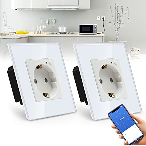 BSEED WLAN Smart Steckdose 16A mit Strommessung,1 Fach Intelligente Steckdose mit Verbrauchsmessung und Energiekosten-Messer 2er Pack,arbeitet mit Alexa,Google Home, Timerfunktion Weiß BSEED WLAN Smart Steckdose 16A mit Strommessung,1 Fach Intelligente Steckdose mit Verbrauchsmessung und Energiekosten-Messer 2er Pack,arbeitet mit Alexa,Google Home, Timerfunktion Weiß von BSEED