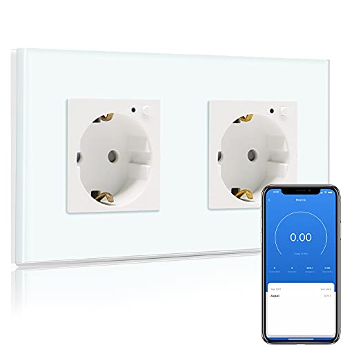 BSEED WLAN Smart Steckdose 16A mit Strommessung,2 Fach Intelligente Steckdose mit Verbrauchsmessung und Energiekosten-Messer,arbeitet mit Amazon Alexa,Google Home,Timerfunktion Weiß BSEED WLAN Smart Steckdose 16A mit Strommessung,2 Fach Intelligente Steckdose mit Verbrauchsmessung und Energiekosten-Messer,arbeitet mit Amazon Alexa,Google Home,Timerfunktion Weiß von BSEED