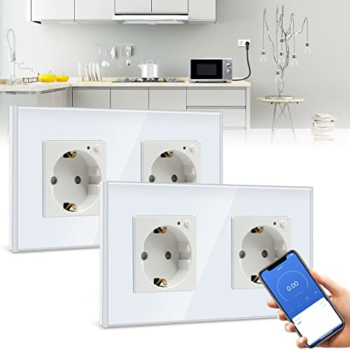 BSEED WLAN Smart Steckdose 16A mit Strommessung,2 Fach Intelligente Steckdose mit Verbrauchsmessung und Energiekosten-Messer 2er Pack,arbeitet mit Alexa,Google Home, Timerfunktion Weiß BSEED WLAN Smart Steckdose 16A mit Strommessung,2 Fach Intelligente Steckdose mit Verbrauchsmessung und Energiekosten-Messer 2er Pack,arbeitet mit Alexa,Google Home, Timerfunktion Weiß von BSEED