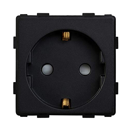 BSEED Wandsteckdose EU Steckdose 16Amp Steckdose Einsatz Steckdose Ersatz Schwarz 86mm BSEED Wandsteckdose EU Steckdose 16Amp Steckdose Einsatz Steckdose Ersatz Schwarz 86mm von BSEED