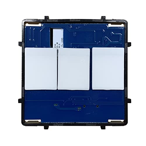 BSEED ZigBee WiFi Smart Lichtschalter Single Live 3 Fach 1 Weg Touch-Wandleuchte Schalterfunktion Einsatz mit LED-Grundlicht 50 mm Größe Kompatibel mit 86 mm Glas-Touchpanel von BSEED