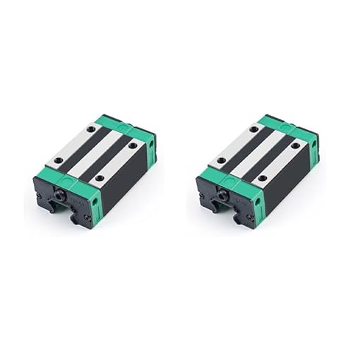 BSEID 1 Stück/2 Stück/4 Stück HGH15 Linearbewegungs-Kugellagerblöcke for quadratische lineare Gleitführung Führungsschiene HGR15, for DIY CNC-Fräser Drehmaschinen Mühlen(2pcs) von BSEID