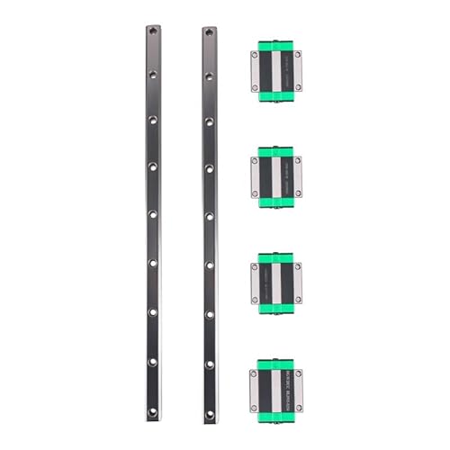 BSEID 2er-Pack lineare Gleitschienenführung HGR25 mit 4 linearen Gleitschlittenblöcken HGW25CC for CNC-Maschinen, Oberfräsen und 3D-Drucker (Size : HGW25CC, Color : 1500mm) von BSEID