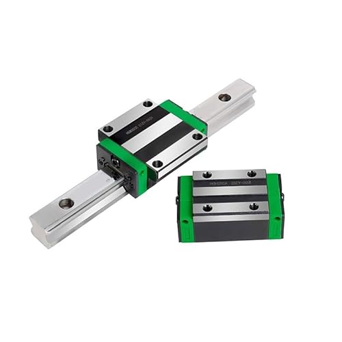 BSEID Linearführungsschienen-Set, 1 Stück HGR25, Länge 100–1500 mm, Linearschiene, 2 Stück HGH25CA/HGW25CC Linearschienen-Gleitblock for CNC-Automaten und 3D-Drucker(HGW25CC,1400mm) von BSEID