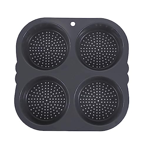 BSEID Silikon-Backform für Burger Brötchen | Burgerform aus Silikon 4/6 Mulden für Muffins - Flexible und wiederverwendbare Brötchenform, Muffin-Backform zum Burger-Backen, von BSEID