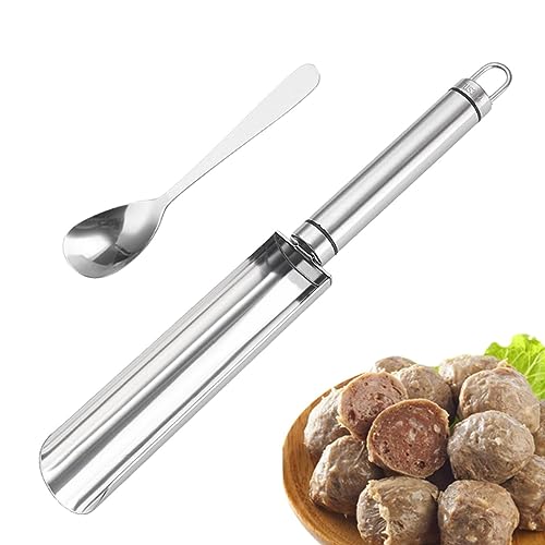 Fleischbällchenmaschine | Fleischlöffel mit Schneidlöffel - Fleischbällchen-Artefakt-DIY-Set | Multifunktions-Eisschaufel für Zuhause, Restaurants, Bars Bseid Fleischbällchenmaschine | Fleischlöffel mit Schneidlöffel - Fleischbällchen-Artefakt-DIY-Set | Multifunktions-Eisschaufel für Zuhause, Restaurants, Bars Bseid von BSEID