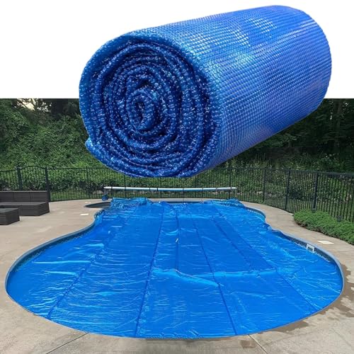 Rechteckige Solar-Pool-Abdeckung, für Innen- und oberirdische Schwimmbäder, Wärmespeicherdecke, 16 mm, strapazierfähig, blau, Whirlpool-Abdeckung (Größe: 3 m x 5 m)) von BSETLJQ