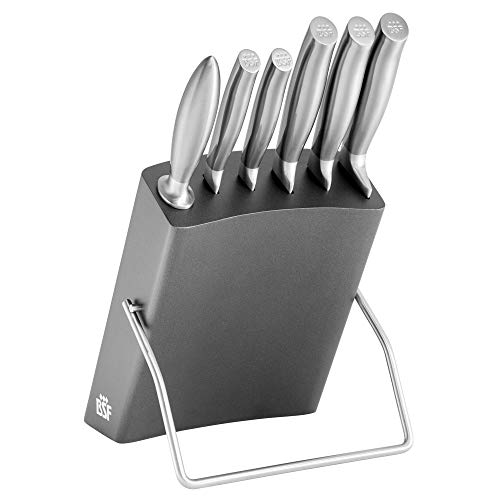 BSF Atlanta Messerblock 7-teilig, Holz, Rosfreier Stahl, Anthrazit von BSF