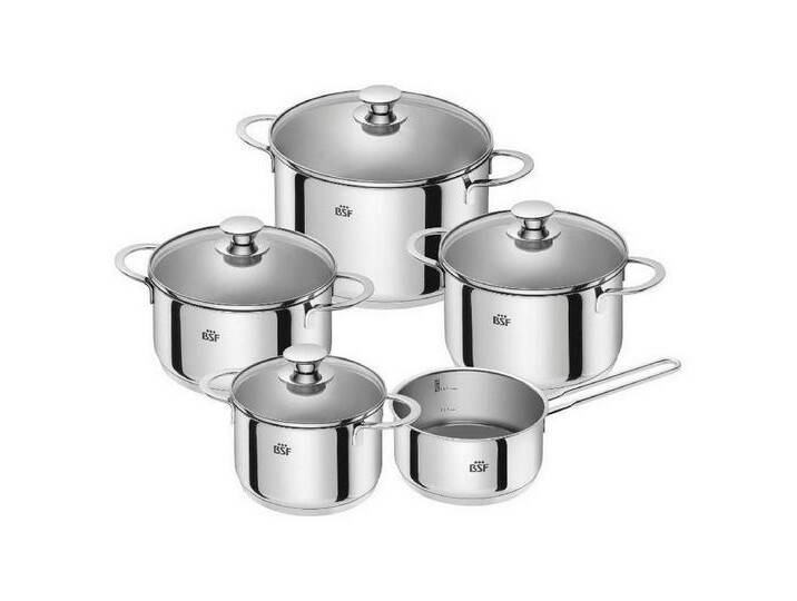 BSF Kochtopf Bordeaux, 5-tlg., silberfarben BSF Kochtopf Bordeaux, 5-tlg., silberfarben von BSF