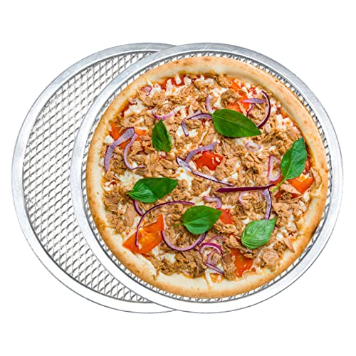 2pcs Pizza -Tablett Aluminium -Mesh Pizza -Bildschirme 12 -Zoll -Backschalen für Ofen gleichmäßiger Wärmeverteilung, knusprige Krustepfanne für das Backen zu Hause 2pcs Pizza -Tablett Aluminium -Mesh Pizza -Bildschirme 12 -Zoll -Backschalen für Ofen gleichmäßiger Wärmeverteilung, knusprige Krustepfanne für das Backen zu Hause von BSFDORPOT