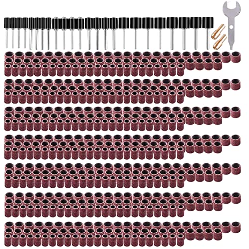 531PCS Schleifentrommel -Set mit Drum -Dorten Schraubenschlüssel, Schleiferbandhülsen 80 120 150 240 320 400 600 Körnung für Rotationsbohrmühle Holzbearbeitungspolierende Finishing 531PCS Schleifentrommel -Set mit Drum -Dorten Schraubenschlüssel, Schleiferbandhülsen 80 120 150 240 320 400 600 Körnung für Rotationsbohrmühle Holzbearbeitungspolierende Finishing von BSFDORPOT