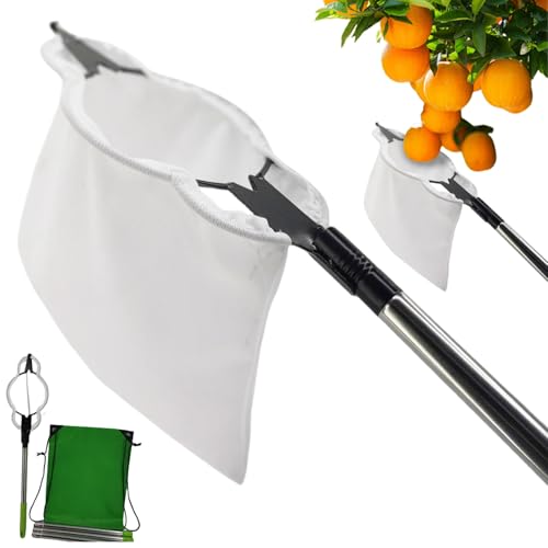 BSFDORPOT Obstpicker -Werkzeug mit 94, 5 -Zoll -Teleskop -Aluminiumpol- und Erntespeicherbeutel, Abnehmbarer 6 -Abschnitt BSFDORPOT Obstpicker -Werkzeug mit 94, 5 -Zoll -Teleskop -Aluminiumpol- und Erntespeicherbeutel, Abnehmbarer 6 -Abschnitt von BSFDORPOT