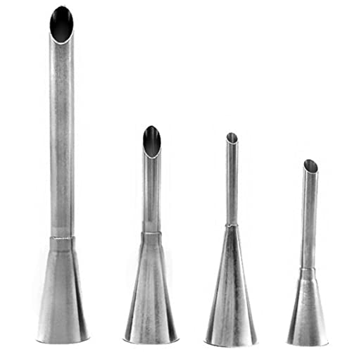 Blätter Düsenspitze Edelstahl 4pcs Lange Creme -Vereisung Piping Cupcake Pastry Injector -Werkzeuge für Kuchendekoration Backzubehör Blätter Düsenspitze Edelstahl 4pcs Lange Creme -Vereisung Piping Cupcake Pastry Injector -Werkzeuge für Kuchendekoration Backzubehör von BSFDORPOT