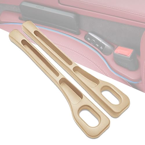 BSFYJXW Autositz Lückenfüller für Audi S3 S4 S5 S6 S7 Q3 Q5 Q7 RS3 RS4 RS5 RS6 R8 4G8 TT TTS, Aufbewahrungsbox für Autositze, Car Seat Gap Filler, Sitzlückenfüller Stopfen,B/Beige von BSFYJXW