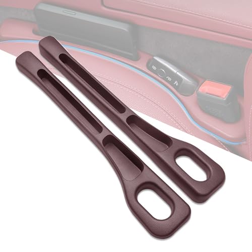 BSFYJXW Autositz Lückenfüller für BMW 1 2 3 4 5 6 7 Series 5GT GT3 GT5 X1 X3 X4 M2 M3 M4 M5 M6, Aufbewahrungsbox für Autositze, Car Seat Gap Filler, Sitzlückenfüller Stopfen,C/Brown von BSFYJXW