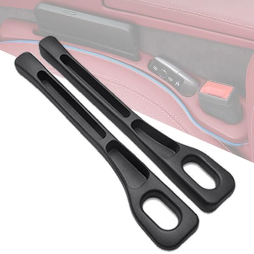 BSFYJXW Autositz Lückenfüller für BMW 1 2 3 4 5 6 7 Series F10 F12 F13 F20 F21 F22 F30 F32 G30 G32 G11 G12, Aufbewahrungsbox für Autositze, Car Seat Gap Filler, Sitzlückenfüller Stopfen,A/Black von BSFYJXW