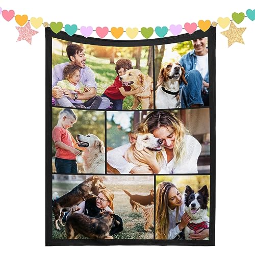 BSGFIT Personalisierte Decke Personalisierte Decke Mit Foto,Personalisiertes Geschenk Decke Mit Foto für Muttertag,Vatertag,Geburtstag,Individuell Gestaltete Geschenke für Mama, Papa, Freund, Freundin von BSGIFT