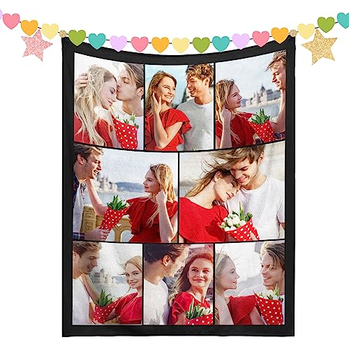 BSGFIT Personalisierte Decke Personalisierte Decke Mit Foto,Personalisiertes Geschenk Decke Mit Foto für Muttertag,Vatertag,Geburtstag,Individuell Gestaltete Geschenke für Mama, Papa, Freund, Freundin von BSGIFT