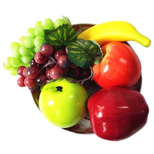 BSGP Künstliche Früchte, dekorativ, gemischt, Kunststoff, 6 Stück von BSGP