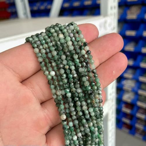 3 4 mm 15,5" Kleine winzige grüne natürliche Türkis-Jade-Achat-Quarz-Amazonit-Steinperlen Lose Abstandsperlen Zubehör DIY-Nr. 13 Smaragd-2 mm Ca. 180 Stück 3 4 mm 15,5" Kleine winzige grüne natürliche Türkis-Jade-Achat-Quarz-Amazonit-Steinperlen Lose Abstandsperlen Zubehör DIY-Nr. 13 Smaragd-2 mm Ca. 180 Stück von BSGUZ