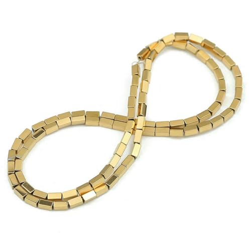 3A+ Retentionsfarbe Verschiedene Formen Stern Herz Hämatit Naturstein Plattierte lose Goldperlen zur Schmuckherstellung DIY-Armbänder-HDS498-4,0 mm von BSGUZ