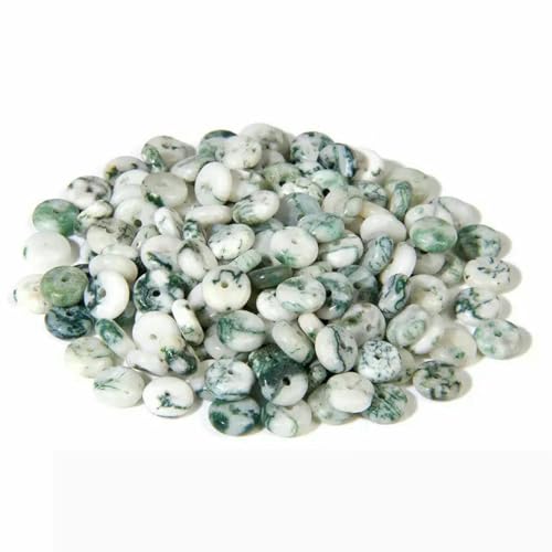 50 Stück/Los 2 x 6 mm natürliche flache Abstandsperlen, polierte Scheiben, Steinperlen, Kristalle, Türkis, Achate, Perlen für die Schmuckherstellung, DIY, 3 Baumachate, ca. 50 Stück 50 Stück/Los 2 x 6 mm natürliche flache Abstandsperlen, polierte Scheiben, Steinperlen, Kristalle, Türkis, Achate, Perlen für die Schmuckherstellung, DIY, 3 Baumachate, ca. 50 Stück von BSGUZ