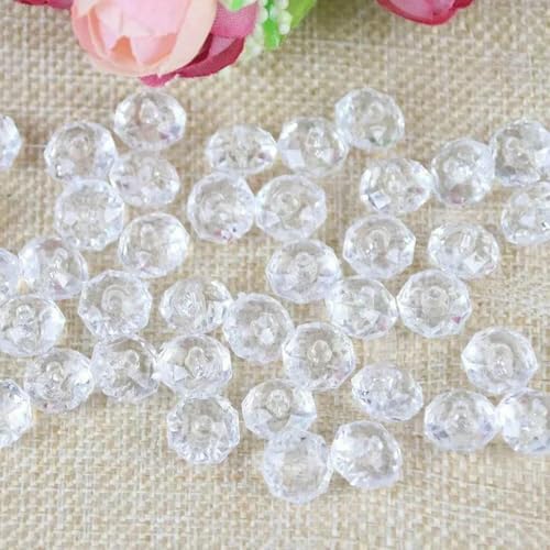 8–10 mm DIY Handperlenanhänger Acrylradperle flach Imitation Kristall transparent lose Türvorhangperlen 500 g-Weiß-8 mm 8–10 mm DIY Handperlenanhänger Acrylradperle flach Imitation Kristall transparent lose Türvorhangperlen 500 g-Weiß-8 mm von BSGUZ