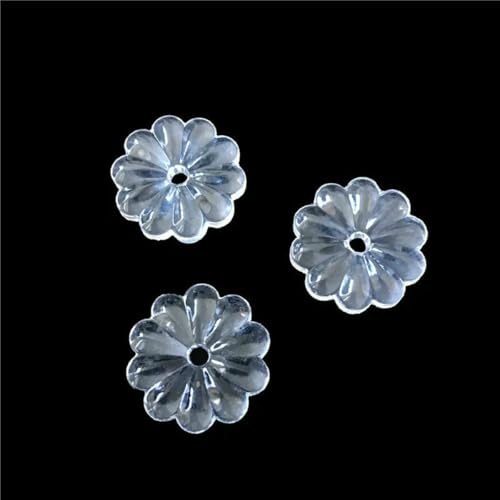 Klare Kristallrosettenperlen, Chrysanthemenform, Glas-Kronleuchterteile für Vorhang-DIY-Dekoration, 25 mm, 30 Stück von BSGUZ