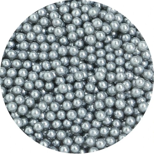 Lose Perlen ohne Löcher, 1,5–10 mm, 25 Farben, DIY-Imitationsperlen für Handarbeiten und Schmuckherstellung, Silbergrau, 10 mm, 50 Stück von BSGUZ