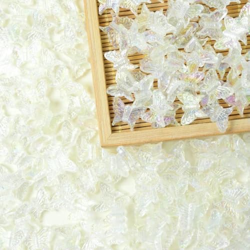 Mix Acryl-Kristall AB Schmetterlingsperlen Lose Abstandsperlen zur Schmuckherstellung Haarnadel Handgefertigtes DIY-Zubehör-transparent-30 Stück Mix Acryl-Kristall AB Schmetterlingsperlen Lose Abstandsperlen zur Schmuckherstellung Haarnadel Handgefertigtes DIY-Zubehör-transparent-30 Stück von BSGUZ