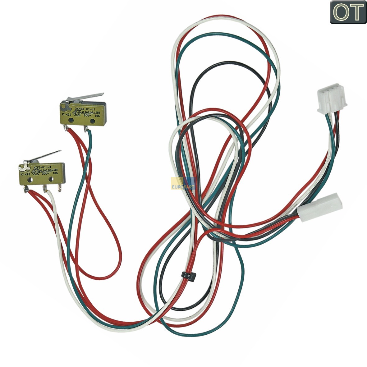 Schalter Mikroschalter an Kabel für Kaffeeauslauf Schwenkarm-Position (KD-00615278) von BSH (Bosch-Siemens-Hausgeräte)